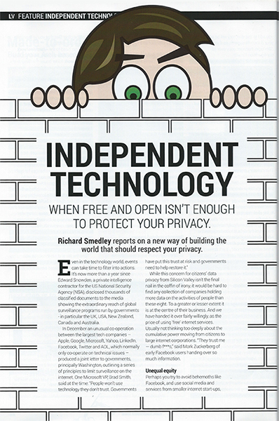 Linux Voice magazine page 28